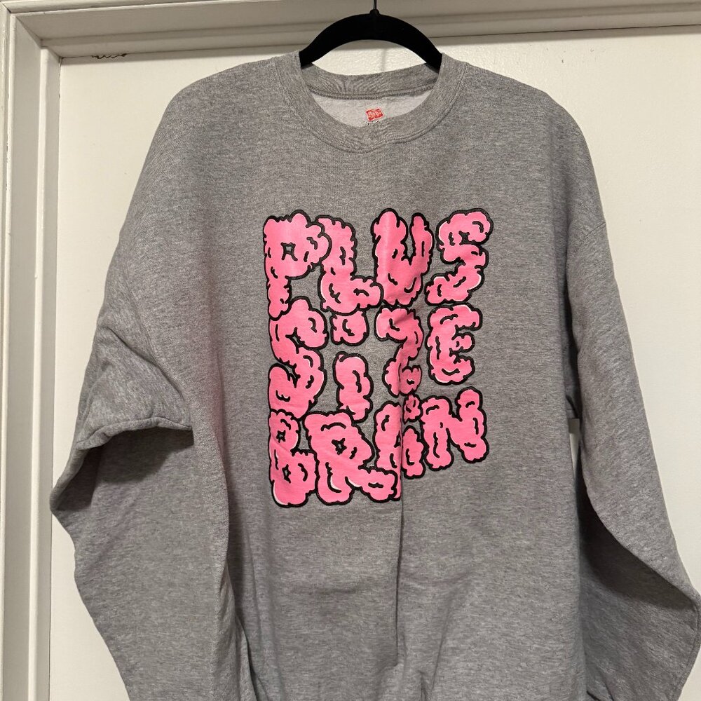 Plus Size Brain Crewneck Sweatshirt